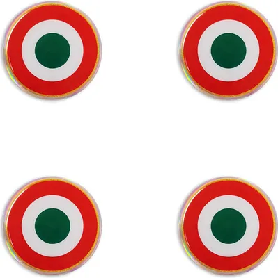 4R 495 3D Italien Aufkleber - Holografischer Autoaufkleber Mit UV-Schutz