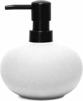 Produktbild von MAMBO Sandstein Seifenspender soft touch weiß 11,2x12,8cm