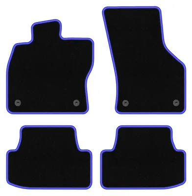 Immagine prodotto di Tappetini in velluto Nero/Blu per Volkswagen Golf VII 2012- Set 4 pezzi