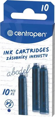 Zdjęcie produktu dla Bombička inkoustová Centropen, modrá, 6 ks