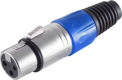 Produktbild von S/CONN maximum connectivity XLR-Kupplung, blau (55022-B)