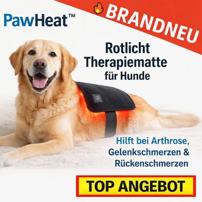 Immagine prodotto di Tappetino terapeutico a luce rossa PawHeat™ perfetto per cani con artrosi e problemi alla schiena