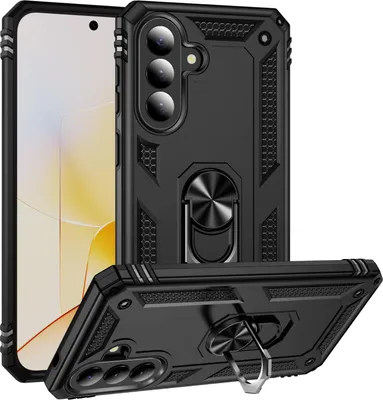 Produktbild von Samsung Galaxy A57 Hülle - Coverup Armor Ring Ständer Back Cover - Schwarz
