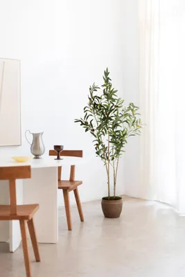 Kunstolijfboom 150 cm, künstlicher Olivenbaum mit Topf