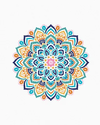 Produktbild von Zuty - Malen nach Zahlen - MANDALA II, 40x50 cm, mit Keilrahmen (bereits gespannt)