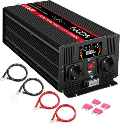 Imagen del producto de Convertidor de voltaje - Convertidor de corriente - Inversor - 6000W de potencia continua