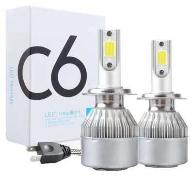 Obrázek produktu pro Sada 2 LED diody Auto Techstar® C6, H7, 36 W, 3800 lumenů, 6500 K, AUTO, 12–24 V, COB
