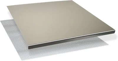 Zdjęcie produktu dla Nierdzewna deska do krojenia 40 x 50 cm, do kuchyni, krawędź 2 cm