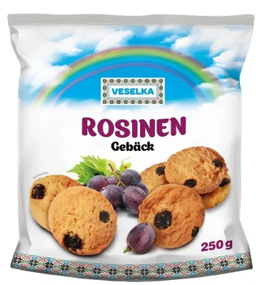 Produktbild von VESELKA Rosinengebäck 250g
