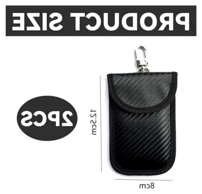Produktbild von 2er Set Keyless Go Schutz für Autoschlüssel, RFID-Schutzetui mit Karabiner