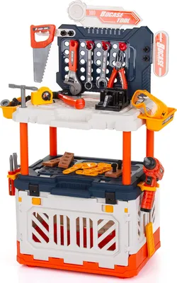 Produktbild von Chipolino Werkbank mit Werkzeugen Spielset mit Licht 90-teilig