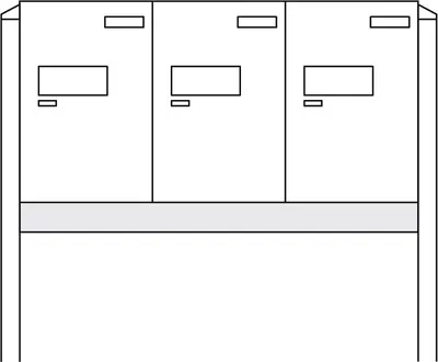 Produktbild von Burg-Wächter Anlage Paketboxen mit 3 Boxen zum Einbetonieren .eBoxx Anlage 3E (einbetoniert) W 84425