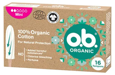 Zdjęcie produktu dla Tampony Ob Organic Mini (16 sztuk)