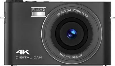 Obrázek produktu pro INF 4K Digitální Fotoaparát s Dotykovou Obrazovkou, MP3, 64MP HD, 4x Zoom