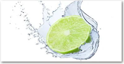 Produktbild von Tulup® Glas-Bild - 100x50 -Wandkunst - Wandbild hinter gehärtetem Sicherheitsglas  - Essen & Getränke - Limette - Grün