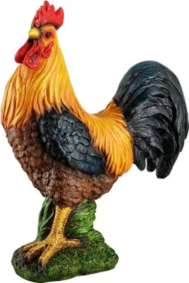 Immagine prodotto di Galline, galli, pulcini da giardino - decorazione per esterni resistente alle intemperie