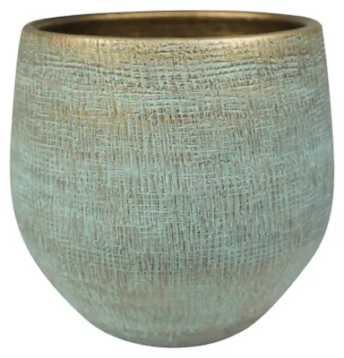 Produktbild von Steege Pflanztopf - moderner Look - blau - 31 x 28 cm