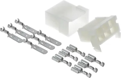 Produktbild von KALI-2506 Fastin-Faston Set 6-polig Flachsteckhülse I Flachstecker 0,75-1,5mm² und passende Gehäuse