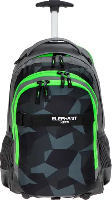 Produktbild von Schultrolley Jungen Elephant Hero Signature Trolley Ranzen Schulranzen Mädchen 12771 Cyber Camo Grün