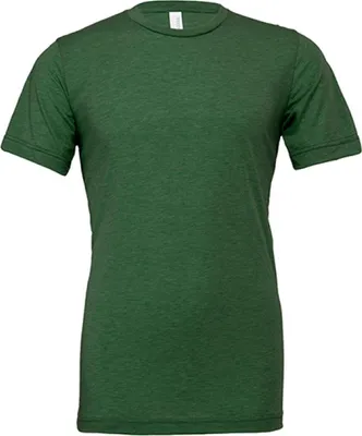 Produktbild von Canvas 3413 | Triblend Crew Neck T-Shirt / Meliert - Farbe: Grass Green Triblend (Heather) - Größe: XL