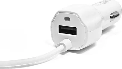 Obrázek produktu pro Nabíječka Do Auta Micro Usb / Extra Usb Bílá