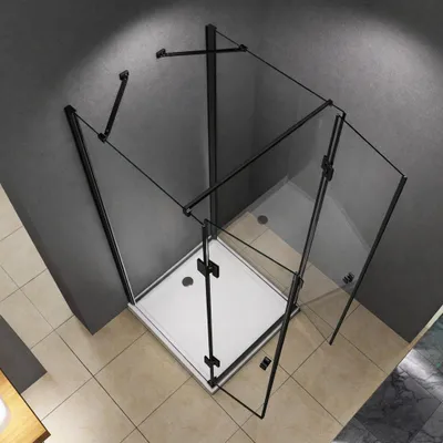 Obrázek produktu pro Glaswerk Westfalen - Emma 100x100x100 cm sprchový kout ve tvaru U černý