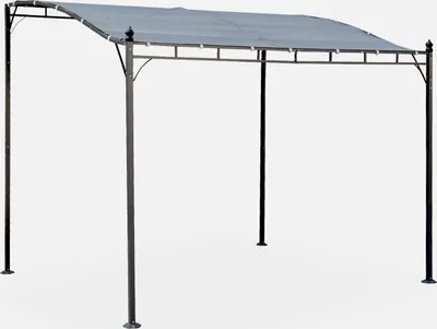 Produktbild von sweeek - Wand-Pergola 3x2,5 m - Grau