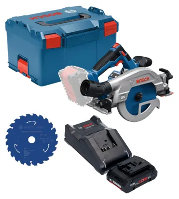 Produktbild von Bosch GKS 18V-57-2 GX Professional Akku Kreissäge 18 V 165 mm Brushless + 1x ProCORE Akku 4,0 Ah + Ladegerät + L-Boxx