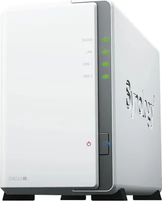 Produktbild von Synology Disk Station DS223J - NAS-Server - SATA 6Gb/s - RAID RAID 0, 1, JBOD - RAM 1GB - Gigabit Ethernet - iSCSI Support (DS223J)