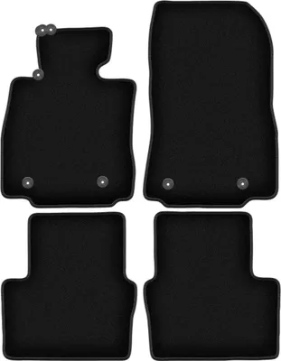 Produktbild von Wielganizator Velours-Autoteppiche – passend für Mazda 2 III (Schrägheck, Bj. 2015-) –  schwarz, passgenau, mit Befestigungen set 4 Stk.