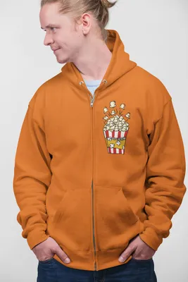 Produktbild von D&B Uni Hoodie ZIPPO00027 PopCorn Orange-Größe 2XL