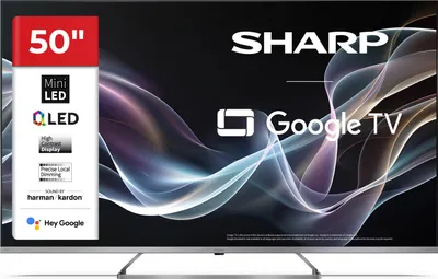 Produktbild von Sharp 50JP7465E, 127 cm (50"), 3840 x 2160 Pixel, QLED, Smart-TV, WLAN, Schwarz