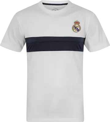 Immagine prodotto di Real Madrid CF - T-shirt da uomo, poliestere GF396 (XL) (Bianco/Nero)