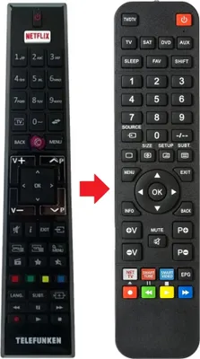 Produktbild von Fernbedienung passend für VESTEL 23368552 | 23372439 | 23442983