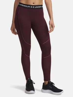 Obrázek produktu pro Legíny Under Armour UA ColdGear se strukturovaným povrchem – ČERVENÉ XS