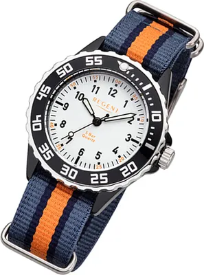 Produktbild von Regent Armbanduhr blau orange F-1206 Kinder-Jugend Analog-Quarzuhr URBA385