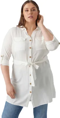 Produktbild von Vero Moda Curve Bumpy Langarmkleid Weiß 44 Damen Weiß 44
