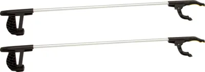 Produktbild von BigDean 2er Set Greifzange 76 cm lang mit magnetischer Spitze + rutschfestem Griff - Als Hand-Verlängerung und Hilfe beim Aufheben