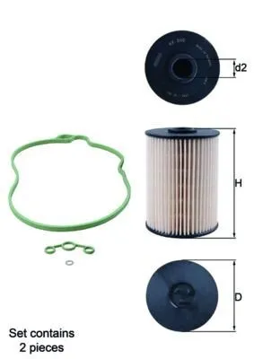 Produktbild von Kraftstofffilter Mahle