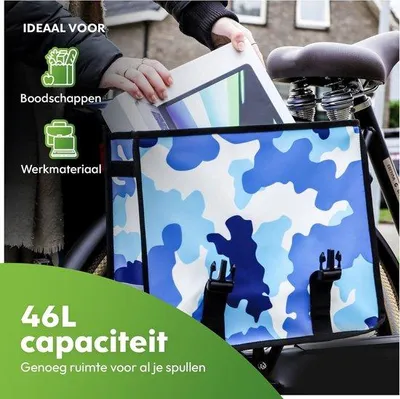 Obrázok produktu pre Taška na bicykel Doppelrad – vodovzdorná / VEĽKÝ ÚLOŽNÝ PRIESTOR – Nákupy na bicykli