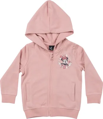 Produktbild von Disney Minnie Mouse Sweatjacke für Mädchen - Baby Kapuzenpullover mit Reißverschluss Hoodie Rosa 86-92