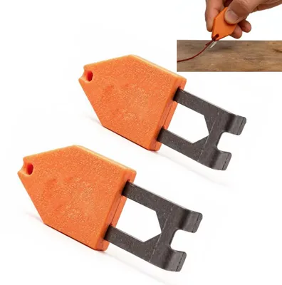 Produktbild von Seilanker Haken Schlagschnurhalter Set, Kreidelinienhalter für Baustelle & DIY, robustes Markierwerkzeug Einhand System