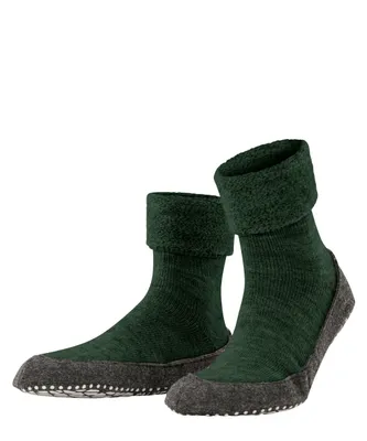 Obrázok produktu pre FALKE Uni papuče - Cosyshoe SO CP, papuče, protišmykové, jednofarebné tmavozelené 37-38