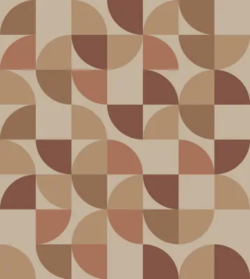 Produktbild von ESTAhome Fototapete geometrische Formen Beige, Rosa und Dunkelrot 250 x 279 cm