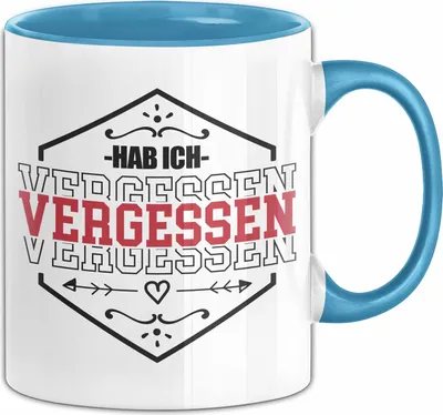 Produktbild von Ehemann Tasse Geschenk Hab Ich Vergessen Geschenk Von Ehefrau (Blau)