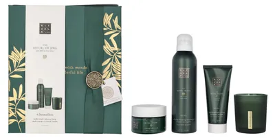 Produktbild von Body Cream 100ml/Scented Candle 140ml/Body Scrub 125ml/Foaming Shower Gel 200ml Rituals Jing Set