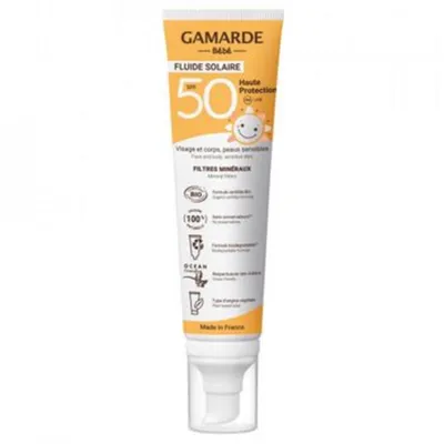 Produktbild von Gamarde, Gamarde, Bio, Sonnenschutz, Sonnenschutzcreme, Gesicht und Kö rper, SPF 50, 100 ml