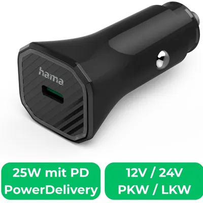 Produktbild von Hama 00187279, Auto, Zigarettenanzünder, Schwarz