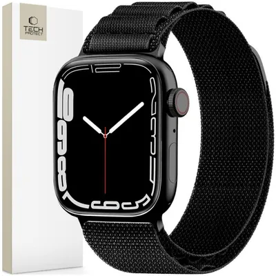 Obrázok produktu pre Tech-Protect Nylon Pro Apple Hodinky 4 / 5 / 6 / 7 / 8 / 9 / Se / Ultra 1 / 2 (42 / 44 / 45 / 49 Mm) Čierna