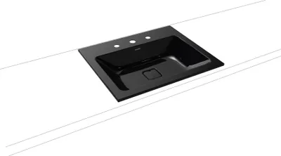 Produktbild von KALDEWEI CONO Einbauwaschtisch schwarz
